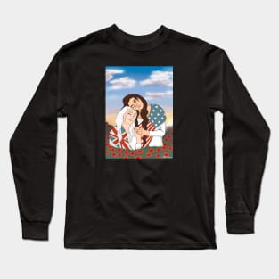 Columbia and Britannia (Small Design) Long Sleeve T-Shirt